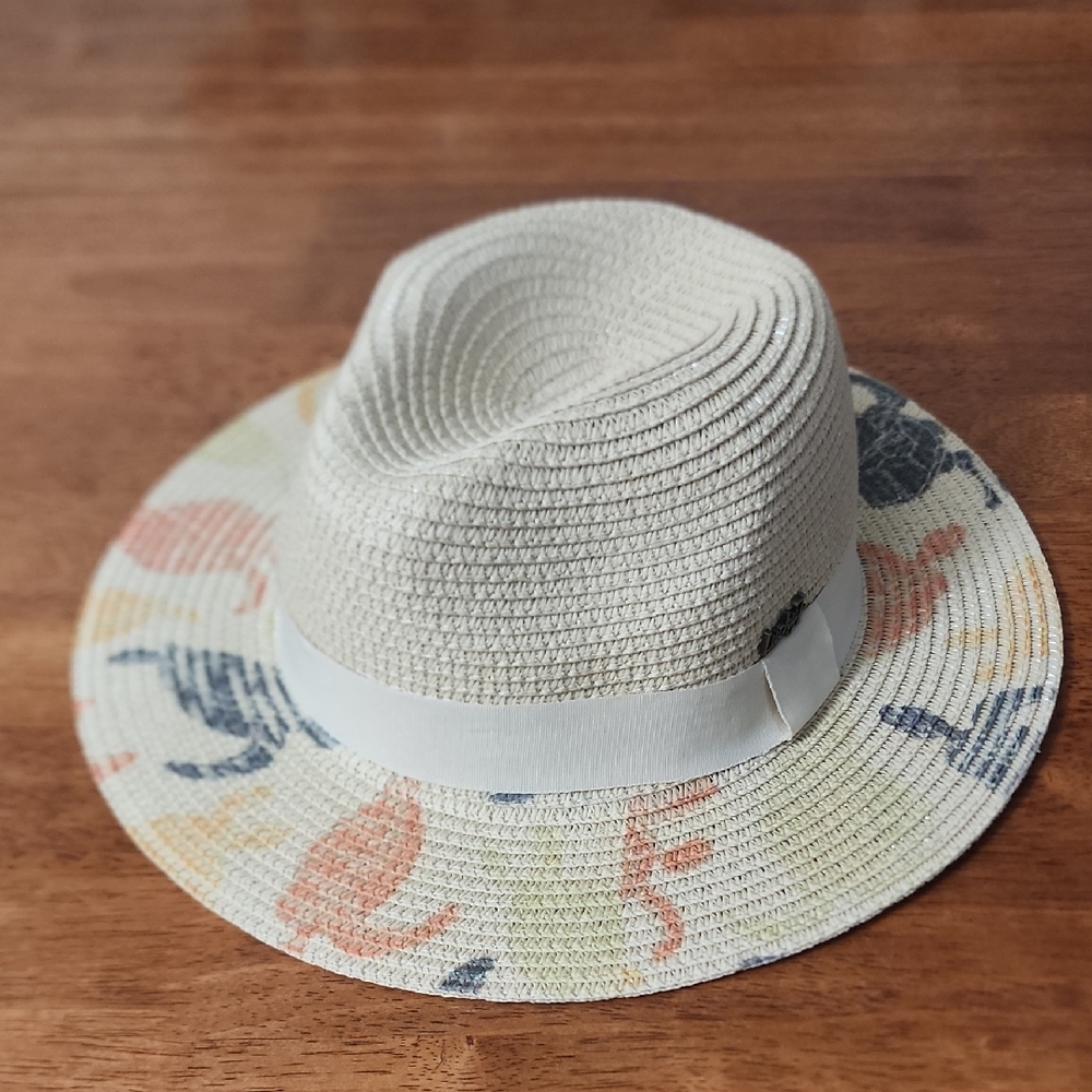 Girls Lucky Brand Cream Woven Hat